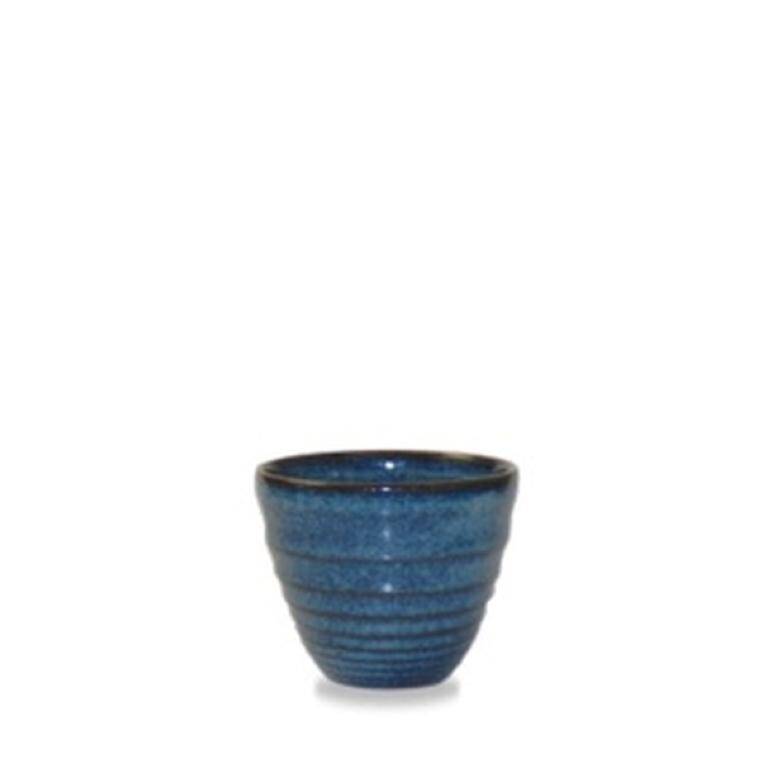 SAPPHIRE BLUE Ripple Dip Pot 4oz cap. 110 ml