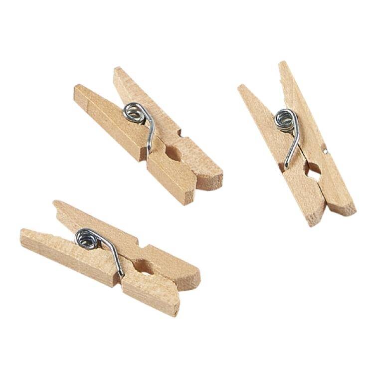 Table Pres Miniature Wooden Pegs 2.5cm/1