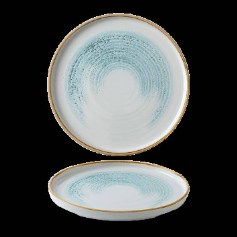 HOMESPUN ACCENTS AQUAMARINE Chefs' Walled Plate diam. 260 mm