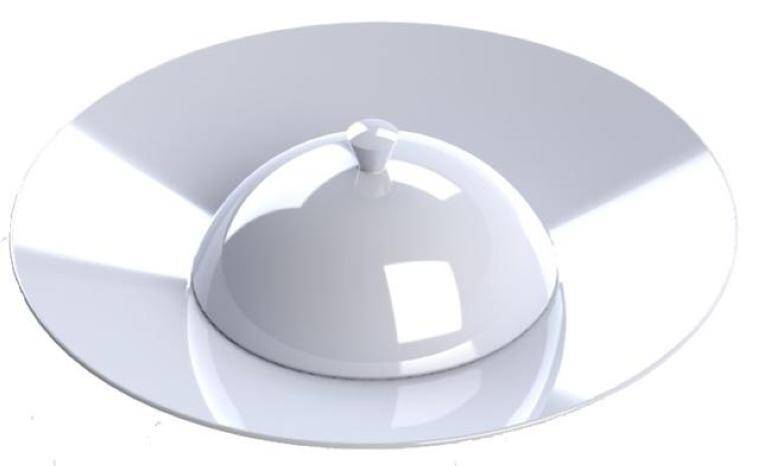 STYLE DEEP PLATE GOURMET LID diam. 280 mm  CENA DO WYPRZEDANIA STOKU