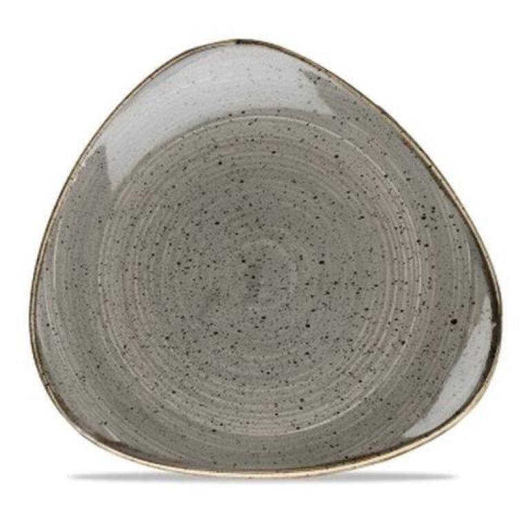 STONECAST GREY Triangle Plate diam. 265 mm