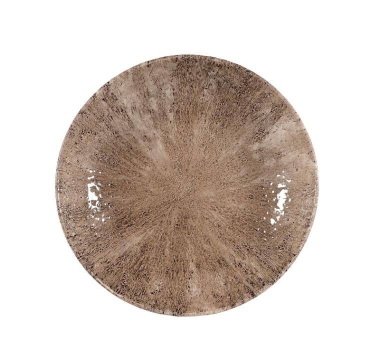 STONE ZIRCON BROWN Coupe Plate diam. 217 mm  Discontinued - Endeavour to supply until Dec 2025