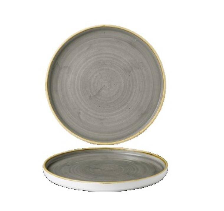 STONECAST GREY Walled Chefs Plate diam. 210 mm