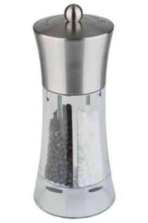 2 IN 1 SALT/PEPPER MILL diam. 75 mm