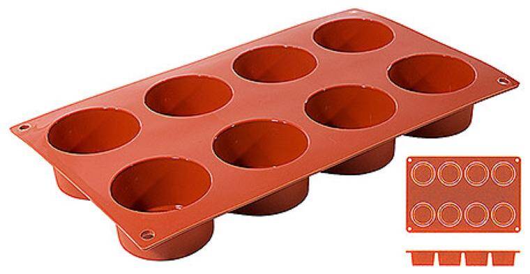 NON-STICK RAMEKIN MOULDS FOR 8 MOULDS 175x mm