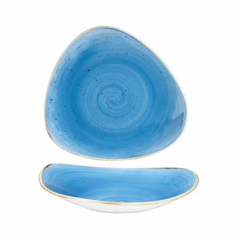 STONECAST CORNFLOWER BLUE Triangle Bowl cap. 370 ml