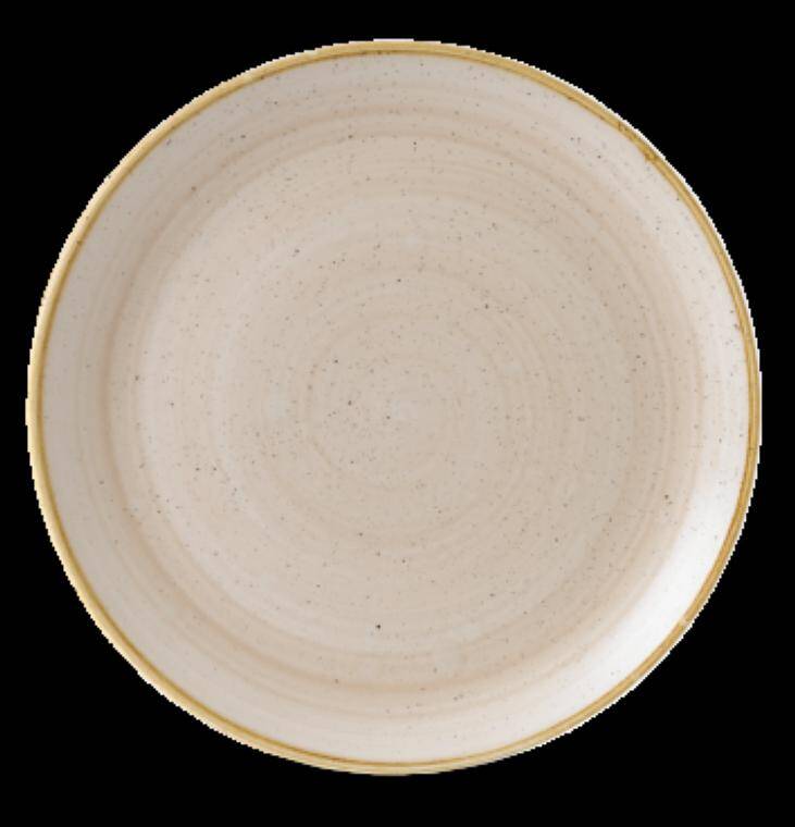 STONECAST NUTMEG CREAM Large Coupe Plate diam. 324 mm