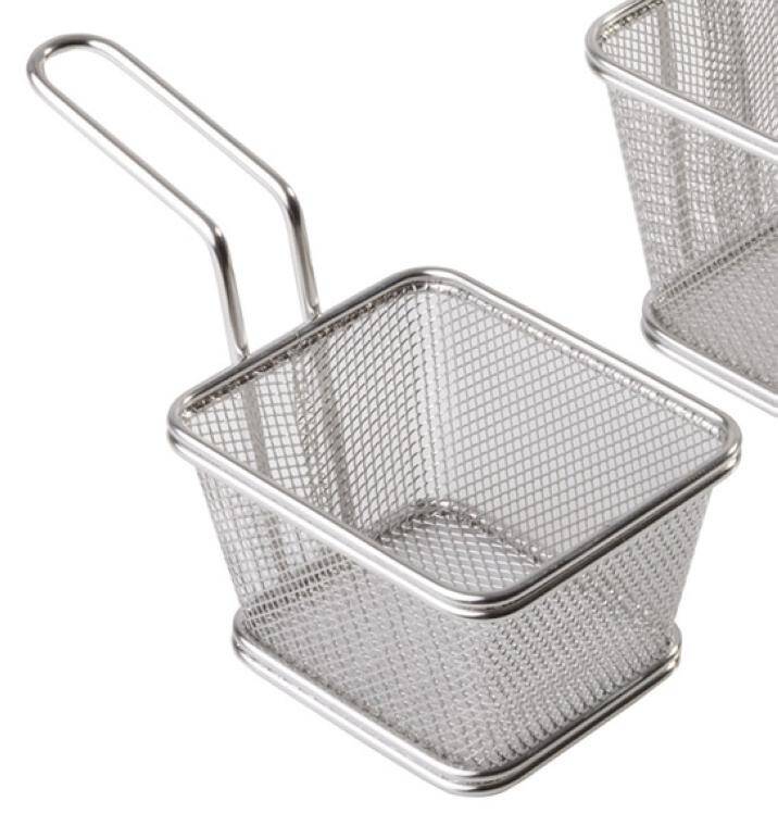 STAINLESS STEEL FRY BASKETS 100x90 mm