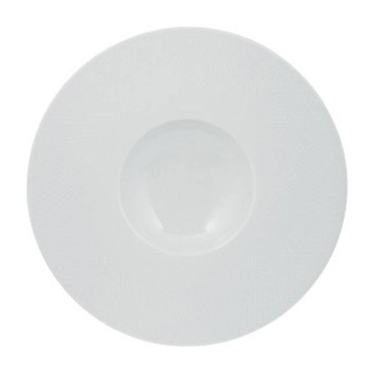 GRAPHIQUE BLANC DEEP PLATE WIDE RIM diam. 280 mm