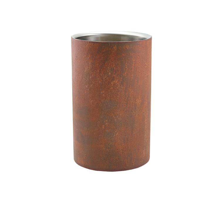 Table Pres Rust Effect Wine Cooler 12cm Dia x 20cm High diam. 120 mm