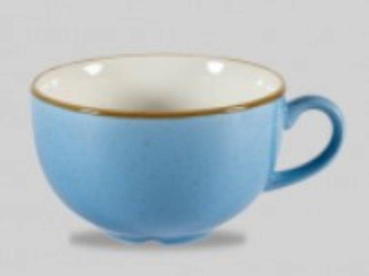 STONECAST CORNFLOWER BLUE CAPPUCCINO CUP cap. 227 ml