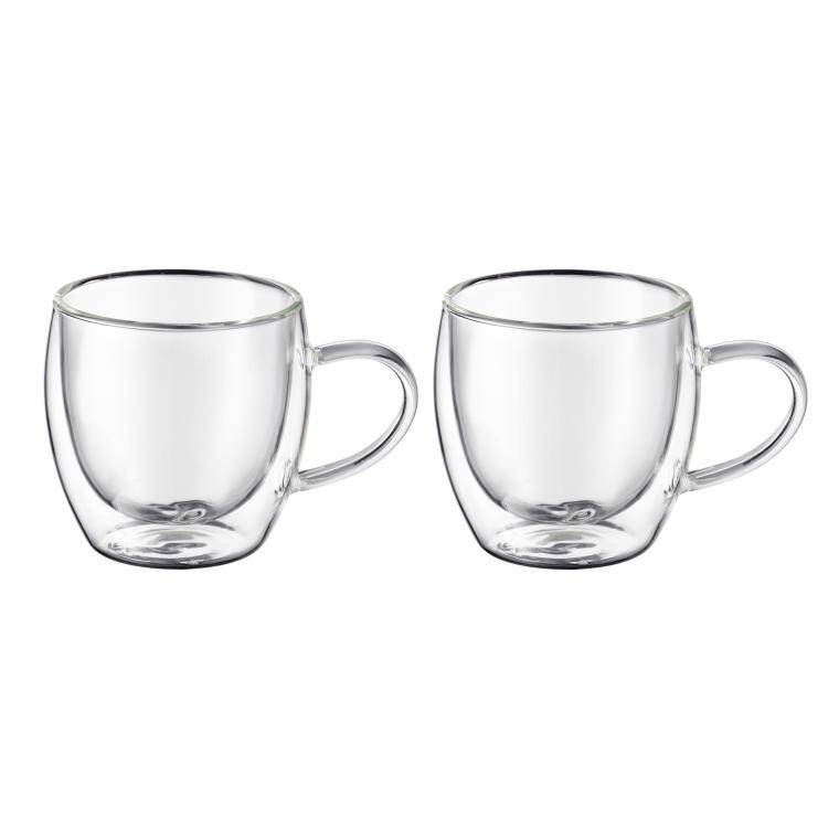 AM-MIA THERMAL GLASS WITH HANDLE SET 2 PCS cap. 100 ml  CENA DO WYPRZEDANIA STOKU