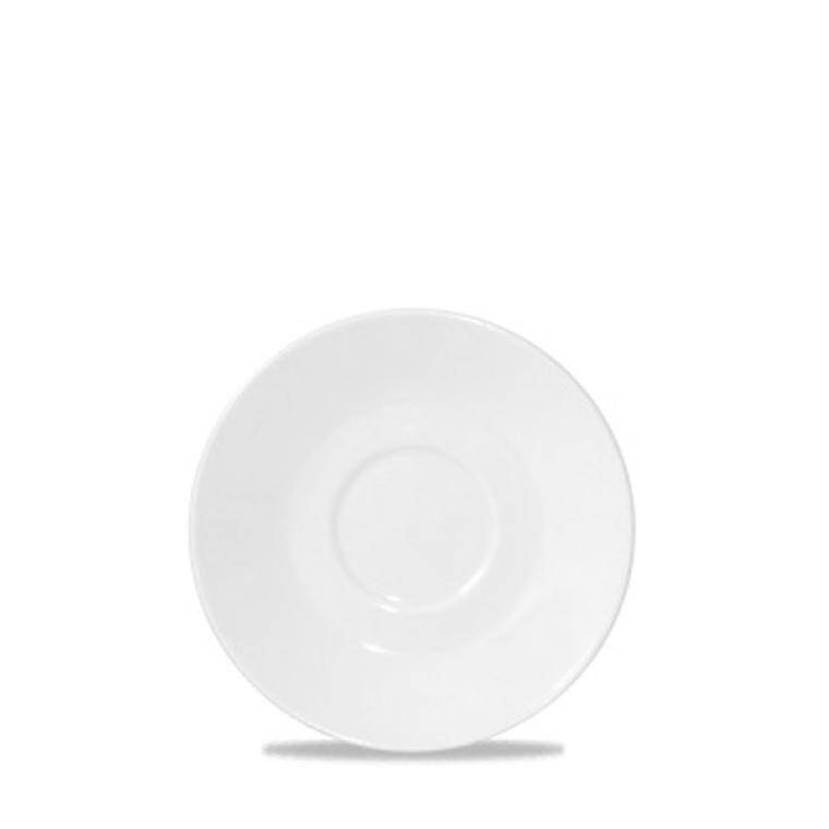 WHITE Small Cafe Saucer diam. 142 mm