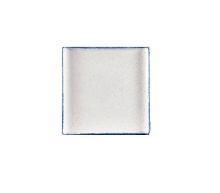 STONECAST HINTS INDIGO Square Ceramic Buffet Tray 330x330 mm