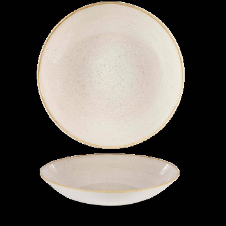 STONECAST NUTMEG CREAM Large Coupe Bowl cap. 2,4 l