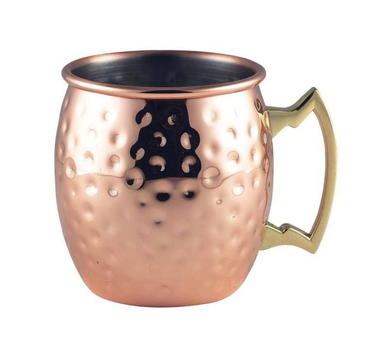 Drinkware BARREL COPPER MUG 40CL/14OZ HAMMERED cap. 400 ml