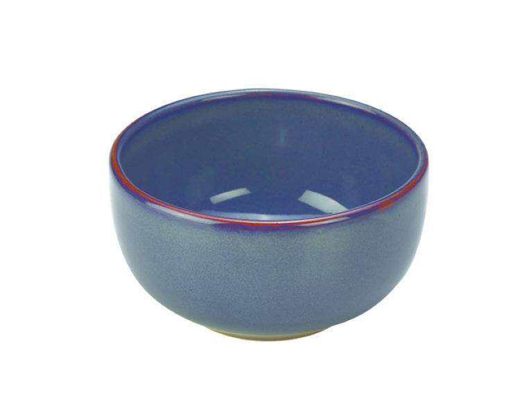 TERRA STONEWARE RUSTIC BLUE ROUND BOWL cap. 500 ml  MAGAZYN UK