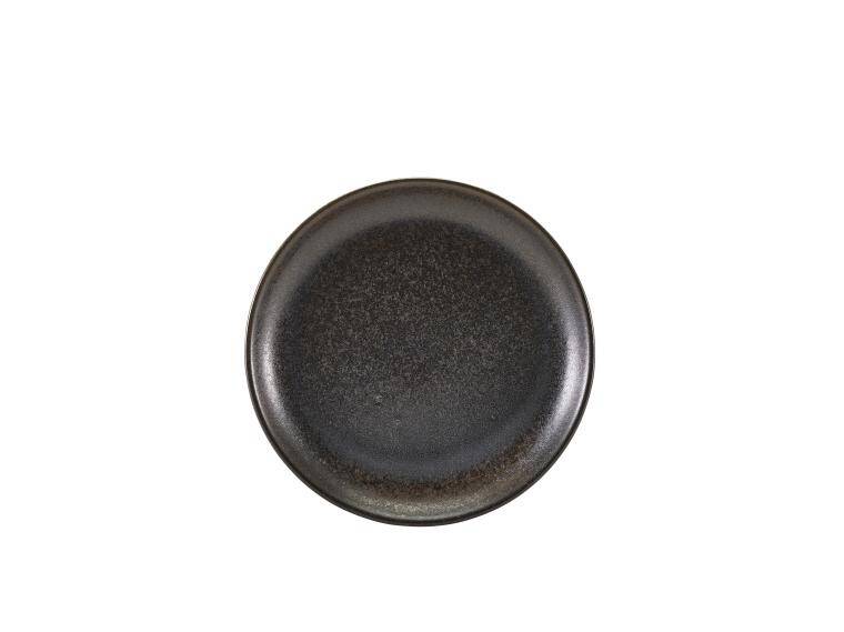 TERRA BLACK TERRA PORCELAIN BLACK COUPE PLATE diam. 240 mm