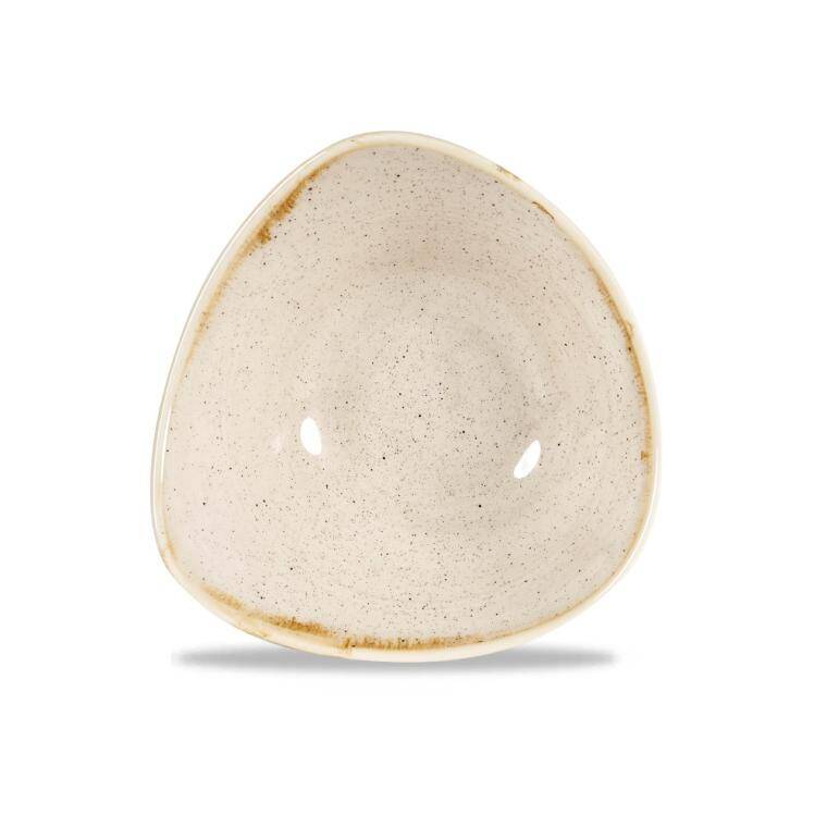 STONECAST NUTMEG CREAM Triangle Bowl cap. 260 ml