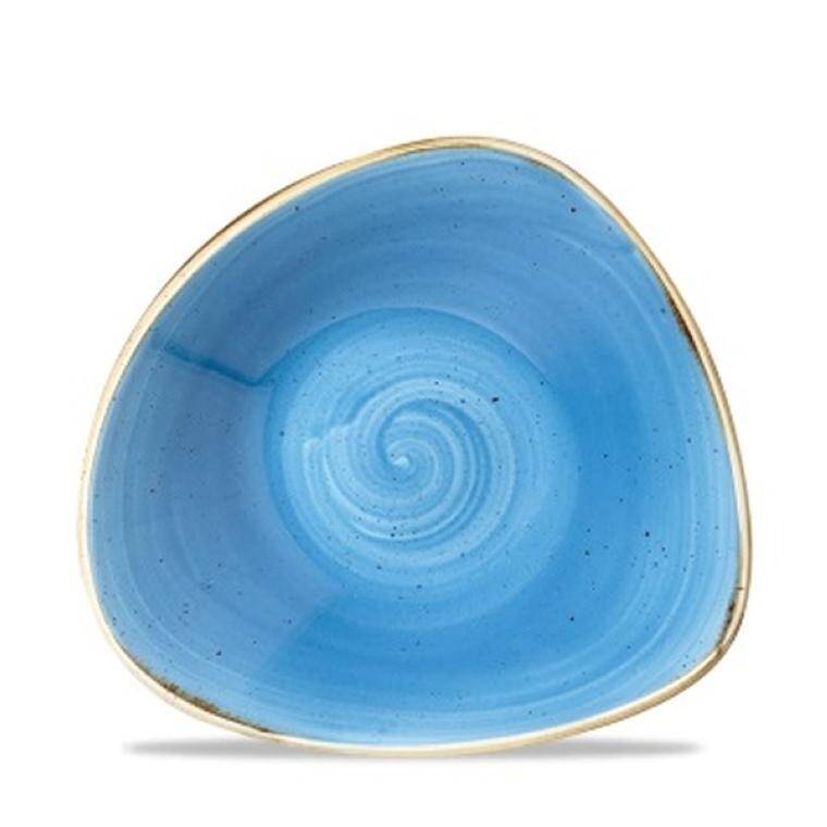 STONECAST CORNFLOWER BLUE Triangle Bowl cap. 600 ml