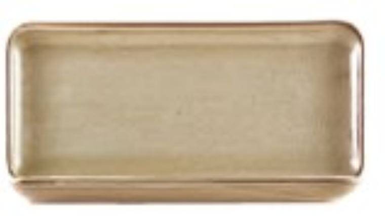 Terra Tableware Terra Porcelain Smoke Grey Narrow Rectangular Platter 27 x 12.5cm 125x270 mm