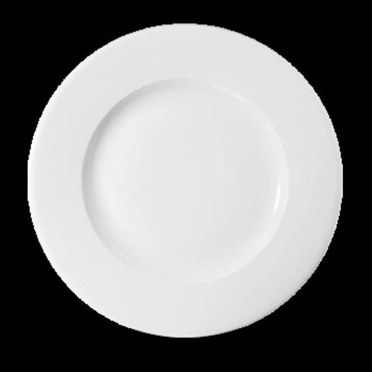 WHITE Wide Rim Plate diam. 275 mm  Discontinued - Endeavour to supply until Dec 2024