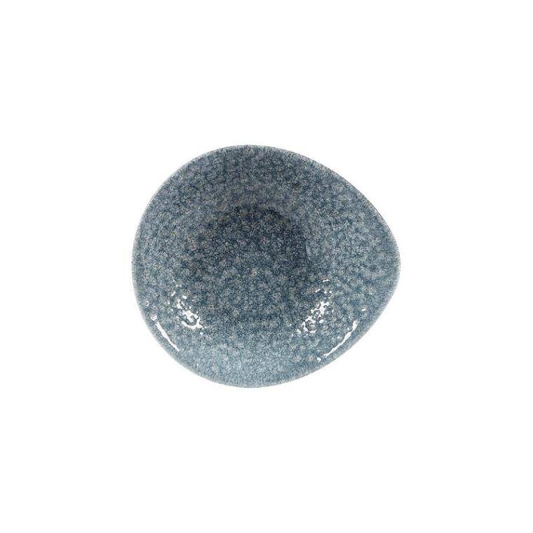 RAKU TOPAZ BLUE Round dish small cap. 170 ml