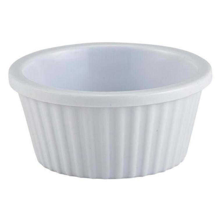 Table Presentation RAMEKIN 1 OZ FLUTED WHITE cap. 28 ml