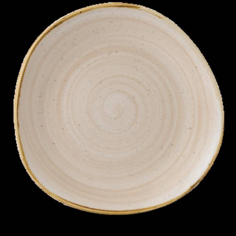 STONECAST NUTMEG CREAM Organic Round Plate diam. 280 mm