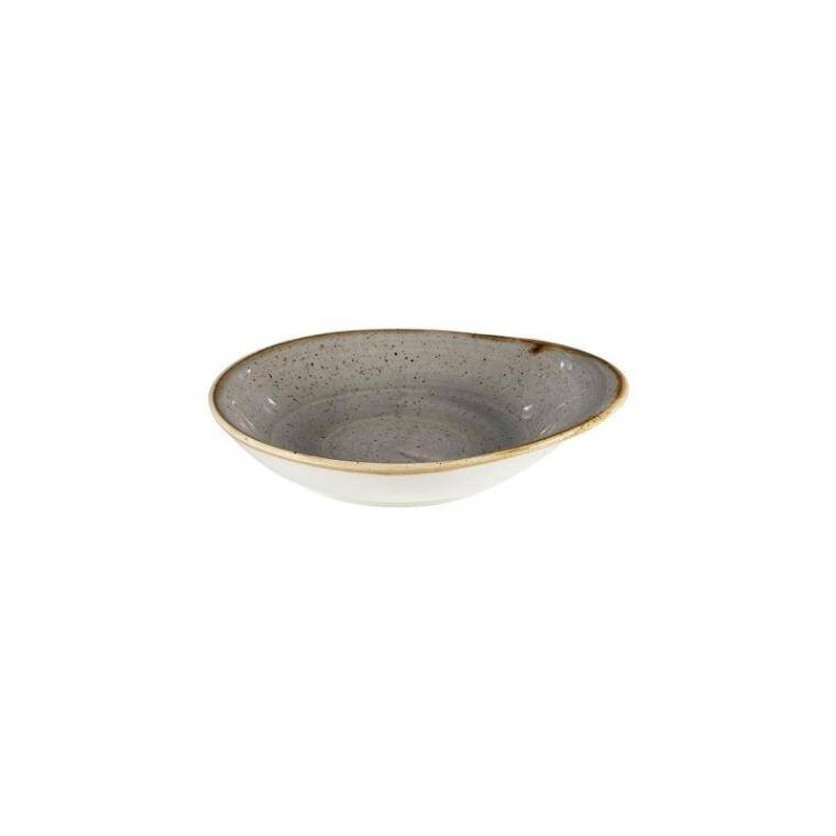 STONECAST GREY Round dish medium cap. 300 ml