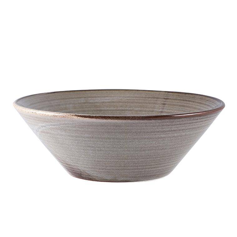 Terra Tableware Terra Porcelain Smoke Grey Conical miska 19.5cm cap. 960 ml