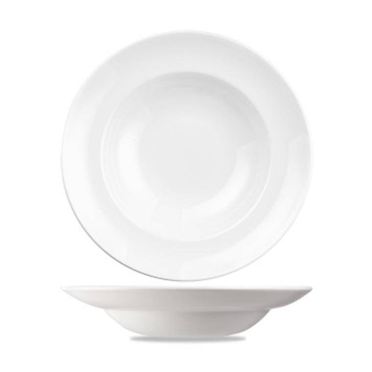 WHITE Small Round Pasta Bowl cap. 450 ml  Discontinued - Endeavour to supply until Dec 2027