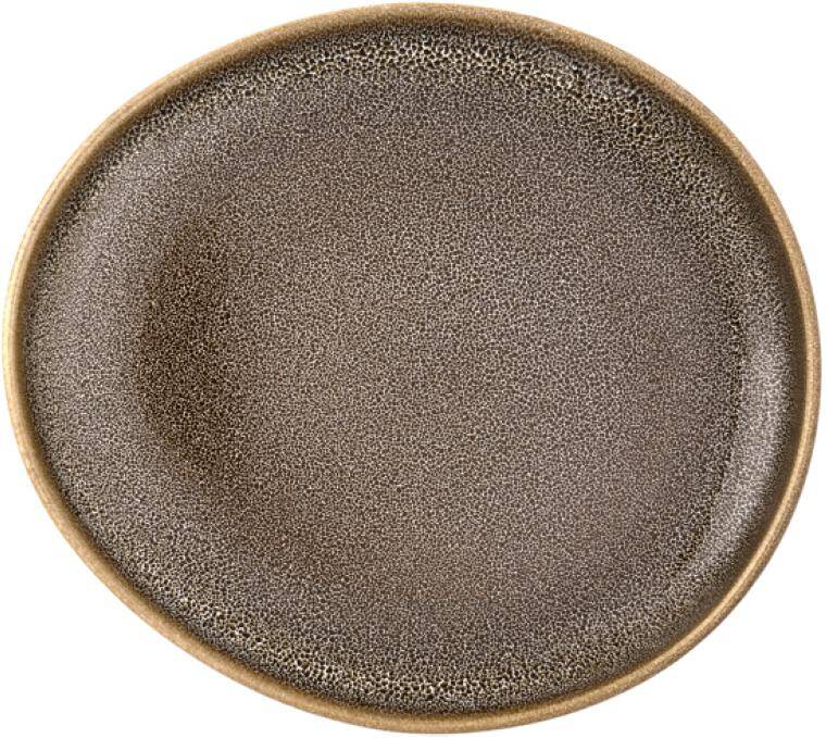 FRECKLES OVAL PLATE 187X161MM