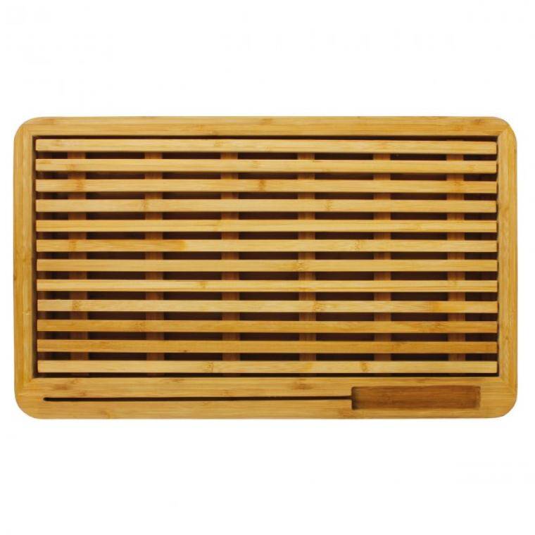 EVENTO BAMBOO BREAD BOARD WITH CRUMB TRAY GN 1/1 (CAN BE USED ON A COLD BASE) 530x325 mm