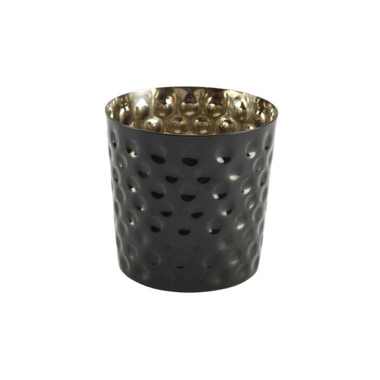 Table Pres Black Hammered Stainless Steel Serving Cup 8.5 x 8.5cm cap. 400 ml