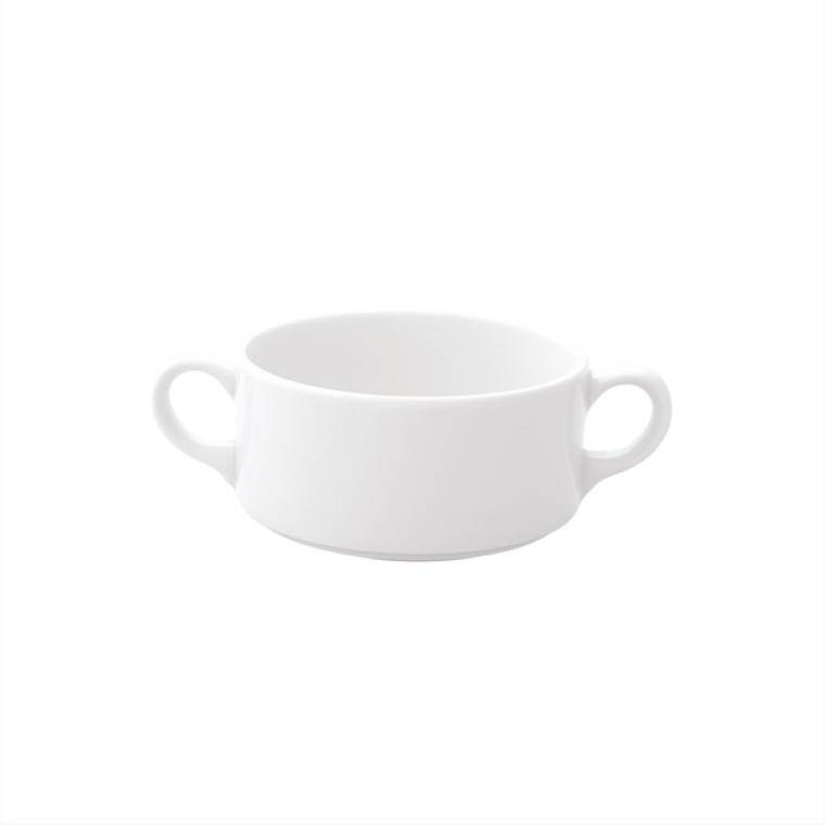 PRIME STACKABLE SOUP BOWL WITH HANDLES cap. 300 ml  CENA DO WYPRZEDANIA STOKU