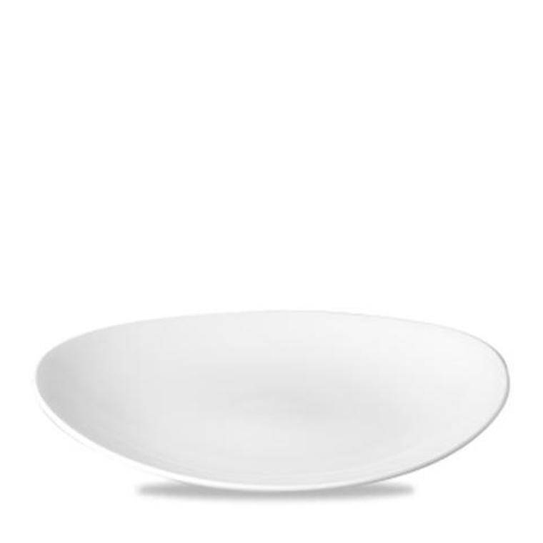 WHITE Oval Coupe Plate 229x270 mm