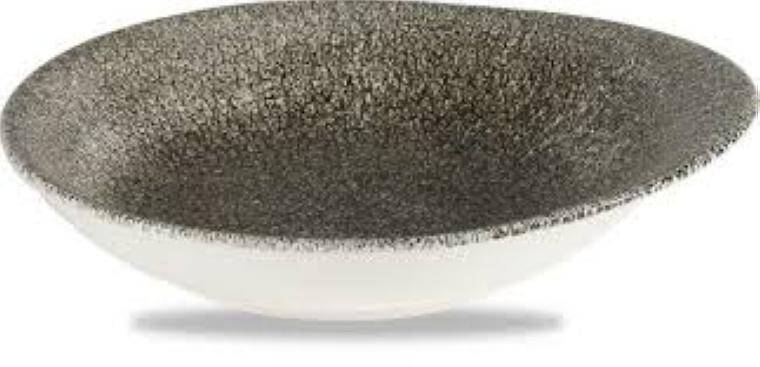 RAKU QUARTZ BLACK NACZYNIE OKRĄGŁE poj. 170 ml; wys. 145 mm; szer. 145 mm; dł. 160 mm; CH-RKBQID6