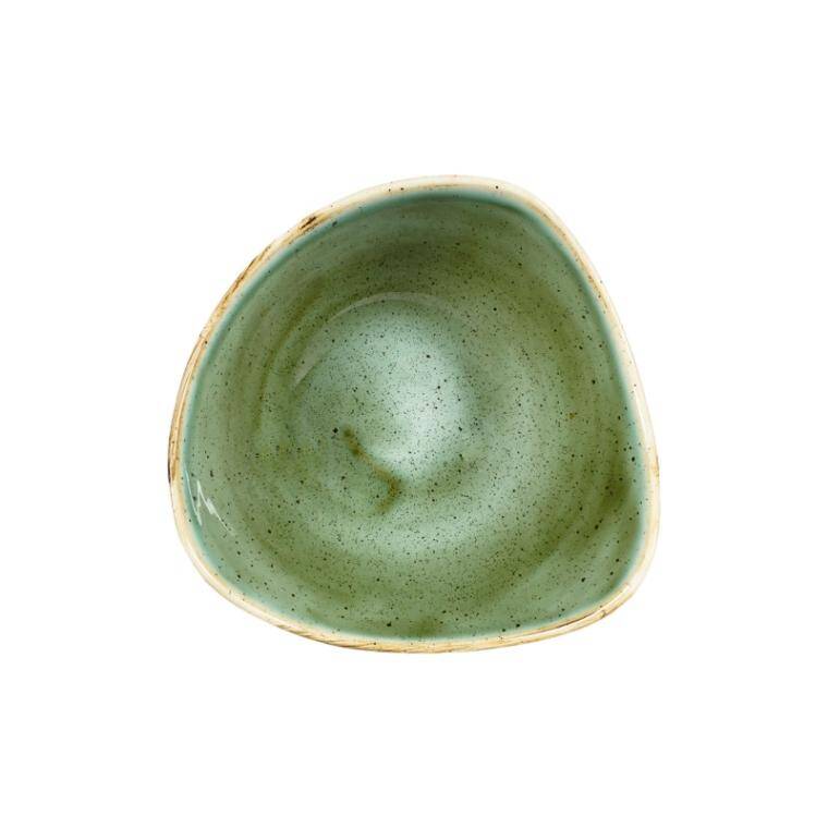 STONECAST SAMPHIRE GREEN Triangle Bowl cap. 260 ml