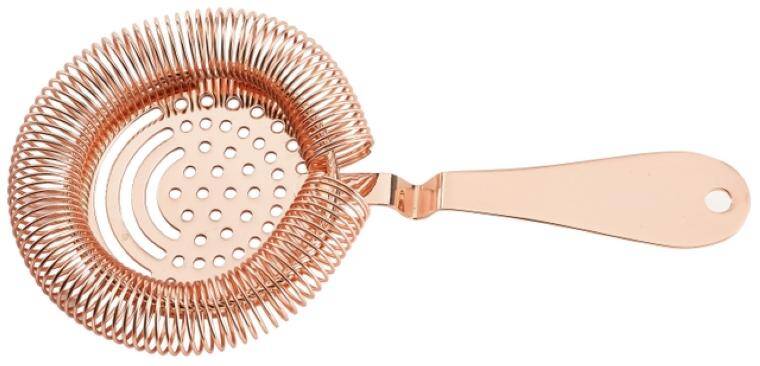 BARWARE PREMIUM COPPER BAR STRAINER 90x185 mm