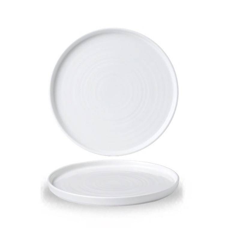 WHITE Walled Chefs Plate diam. 210 mm