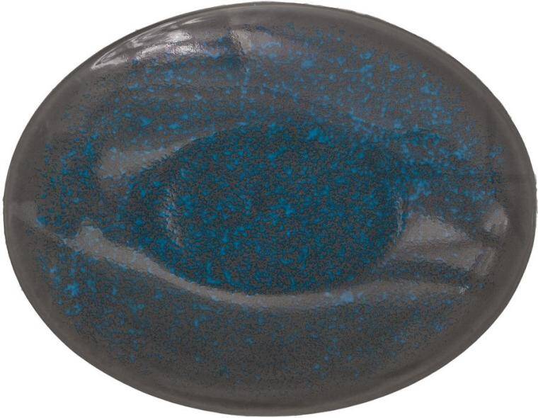 SEDIMENT BLUE OVAL PLATE diam. 230 mm  CENA DO WYPRZEDANIA STOKU