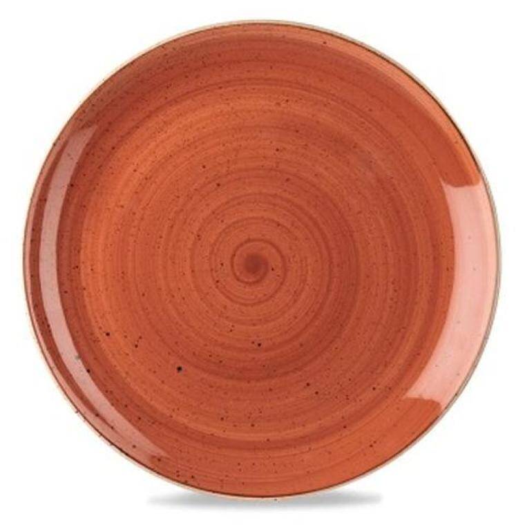 STONECAST SPICED ORANGE PLATE diam. 324 mm