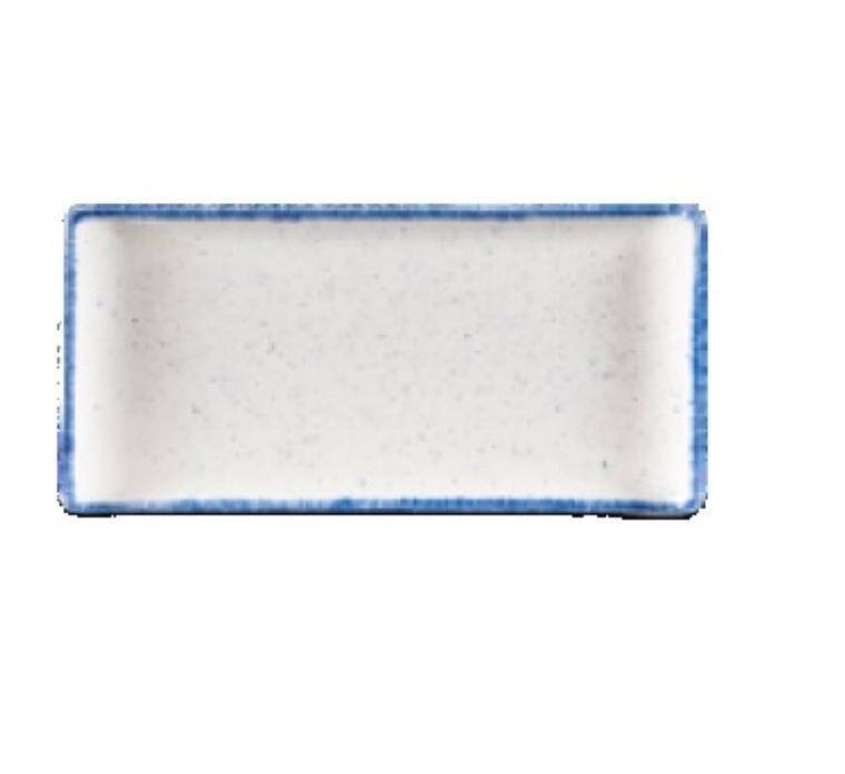 STONECAST HINTS INDIGO Rectangular Ceramic Buffet Tray 145x300 mm