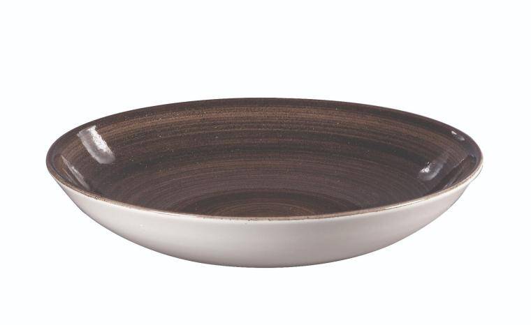 STONECAST PATINA IRON BLACK Large Coupe Pasta Bowl cap. 1,136 l