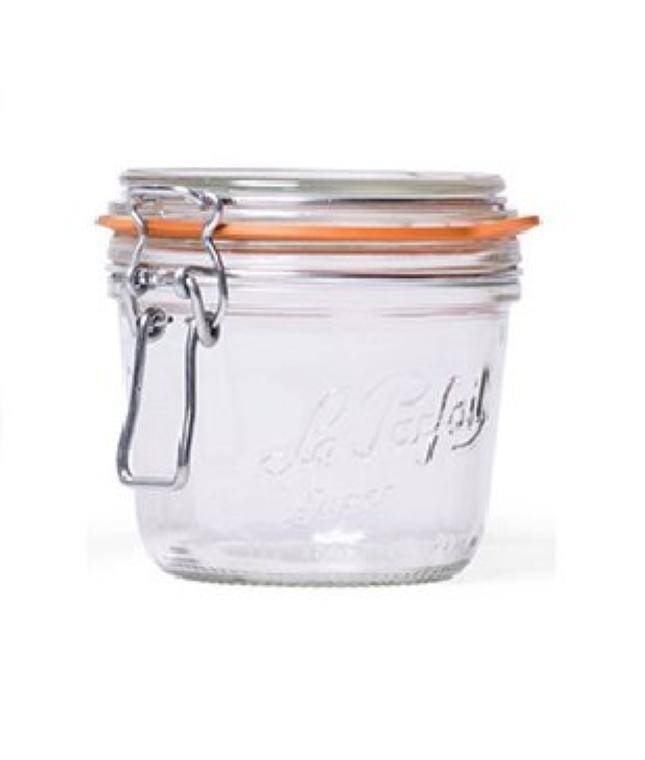 FINE DINING GLASS JAR SET OF 6 cap. 350 ml