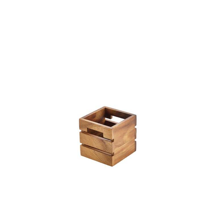 Buffet Acacia Wood Box/Riser 12x12x12cm 120x120 mm