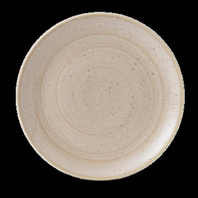 STONECAST NUTMEG CREAM Large Coupe Plate diam. 280 mm