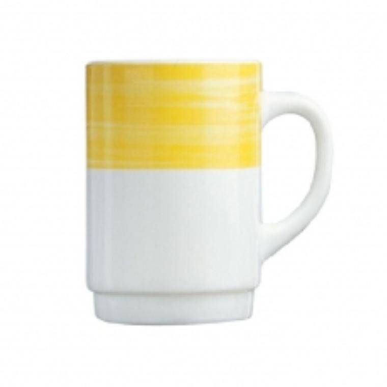 BRUSH YELLOW MUG diam. 250 mm