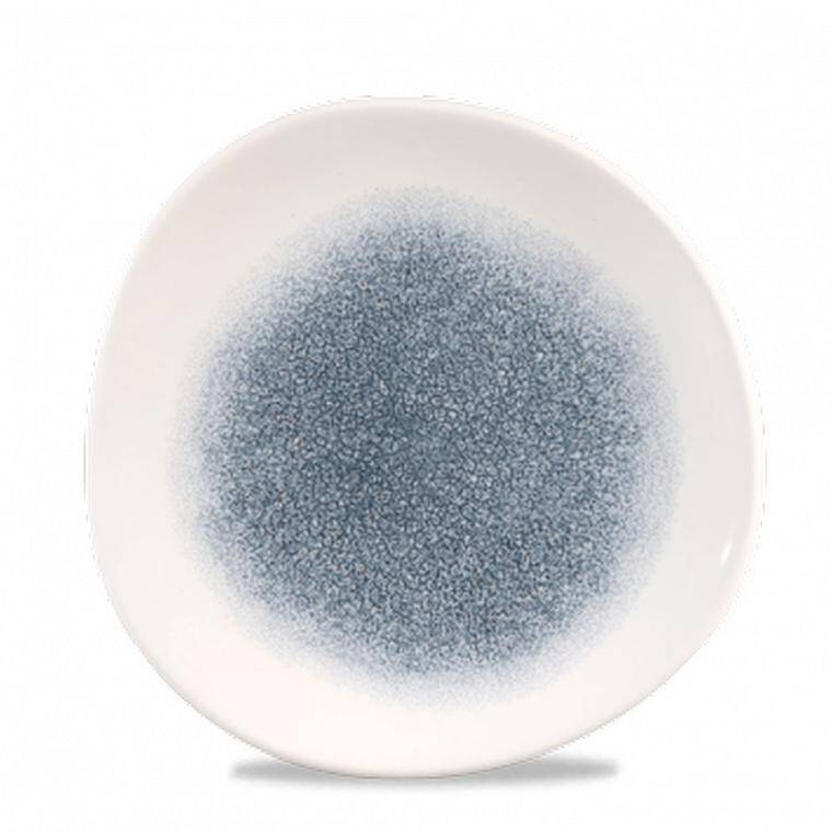 RAKU TOPAZ BLUE PLATE diam. 210 mm